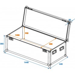 ROADINGER Universal Case Pro 140x40x40cm